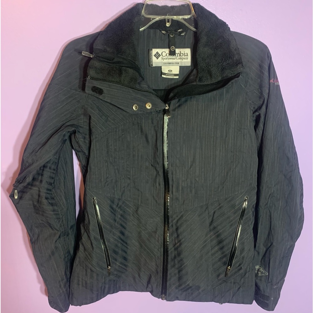 Columbia Titanium Interchange Retro Stripe Coat